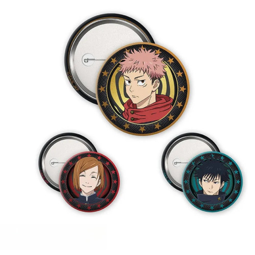 JUJUTSU KAISEN - Pack de Badges - Yuji, Megumi & Nobara