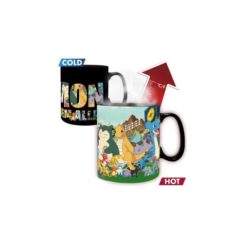POKEMON - Mug Heat Change - 460 ml - "Attrapez-les tous" carton