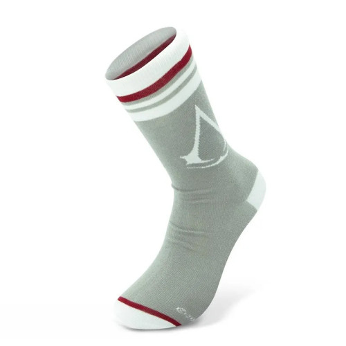 ASSASSIN'S CREED - Chaussettes- Grises - Blanches - "Crest"