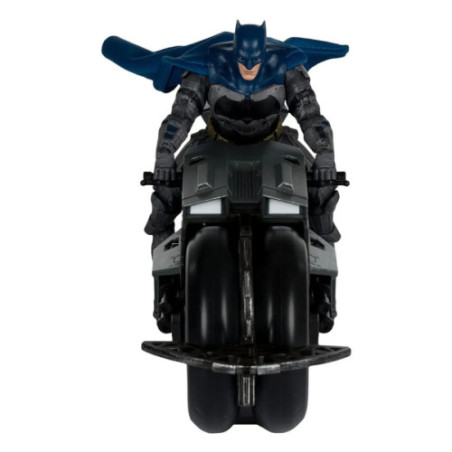 The Flash DC Multiverse véhicule Batcycle with Batman
