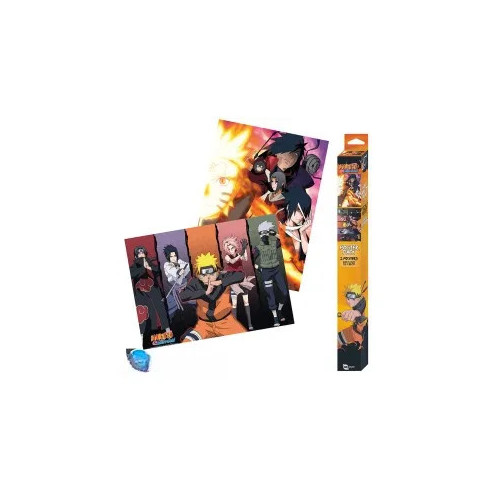 NARUTO SHIPPUDEN - Set 2 Posters Chibi 52x38 - Groupes