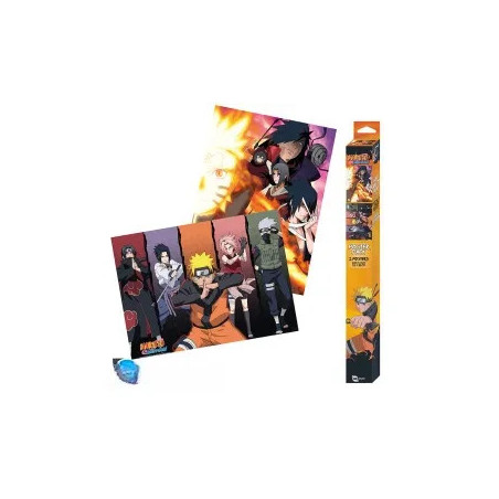 NARUTO SHIPPUDEN - Set 2 Posters Chibi 52x38 - Groupes
