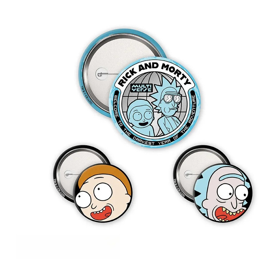 RICK AND MORTY - Pack de Badges - Rick & Morty