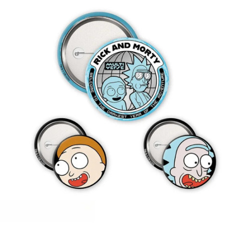 RICK AND MORTY - Pack de Badges - Rick & Morty
