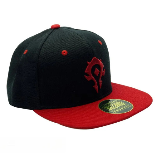 WORLD OF WARCRAFT - Casquette snapback- Noir & Rouge - Horde