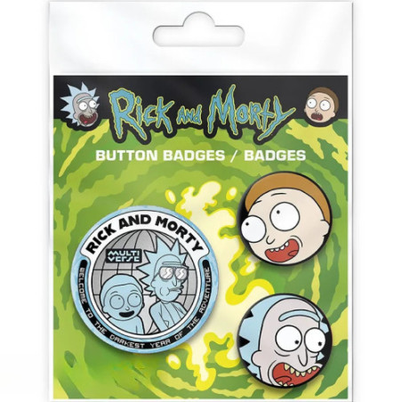 RICK AND MORTY - Pack de Badges - Rick & Morty