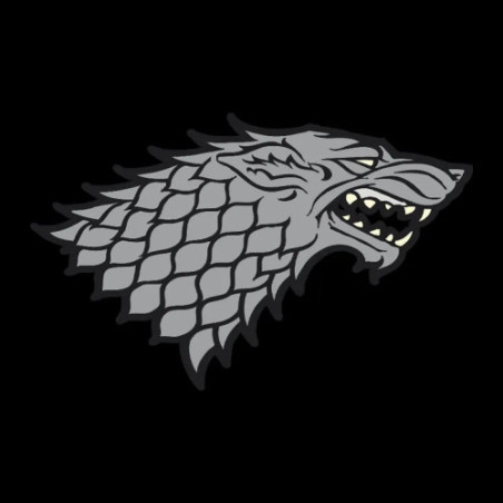 GAME OF THRONES - Casquette snapback- Noir & Gris - "Stark"
