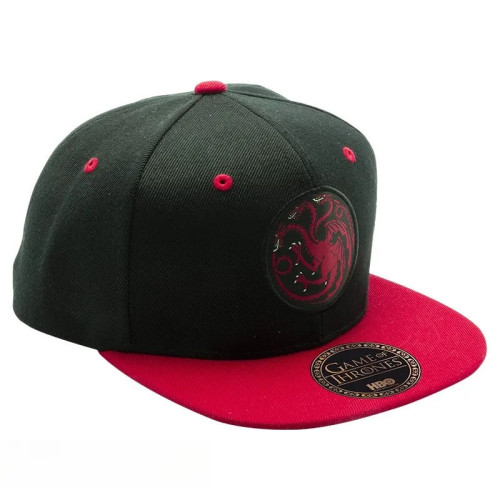 GAME OF THRONES - Casquette snapback- Noir & Rouge - "Targaryen"