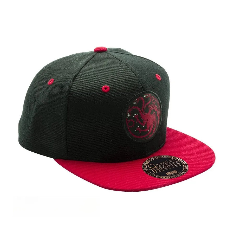 GAME OF THRONES - Casquette snapback- Noir & Rouge - "Targaryen"