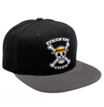 ONE PIECE - Casquette snapback- Noir & Gris - Skull