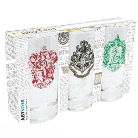 HARRY POTTER - Set de 3 verres
