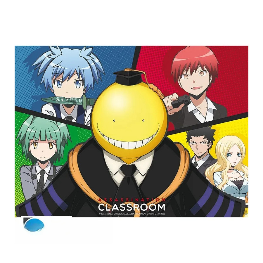 ASSASSINATION CLASSROOM - Poster Chibi 52x38 - Koro Vs Élèves