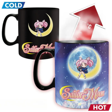SAILOR MOON - Mug Heat Change- 460ml- Sailor&Chibi- cardboard
