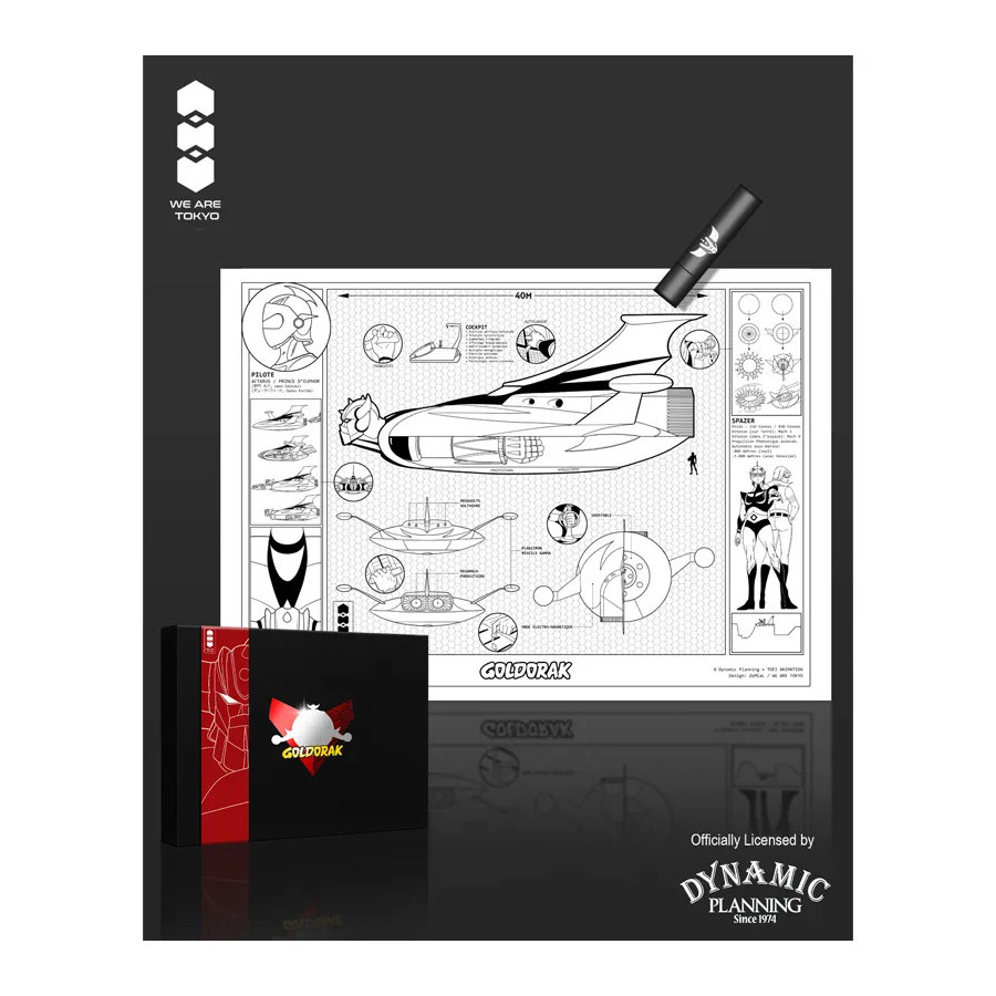 Goldorak UV ArtPrint Spazer A4