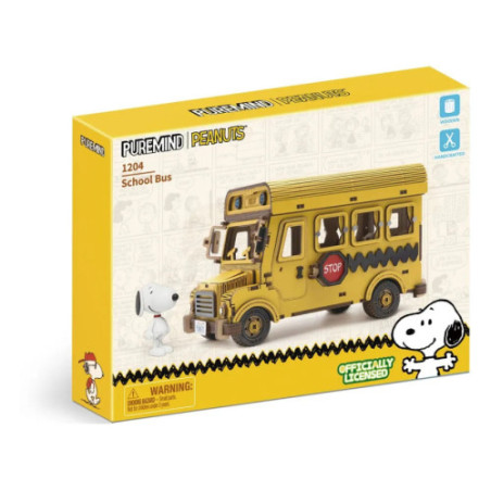 Peanuts Puremind Jeu de construction School Bus