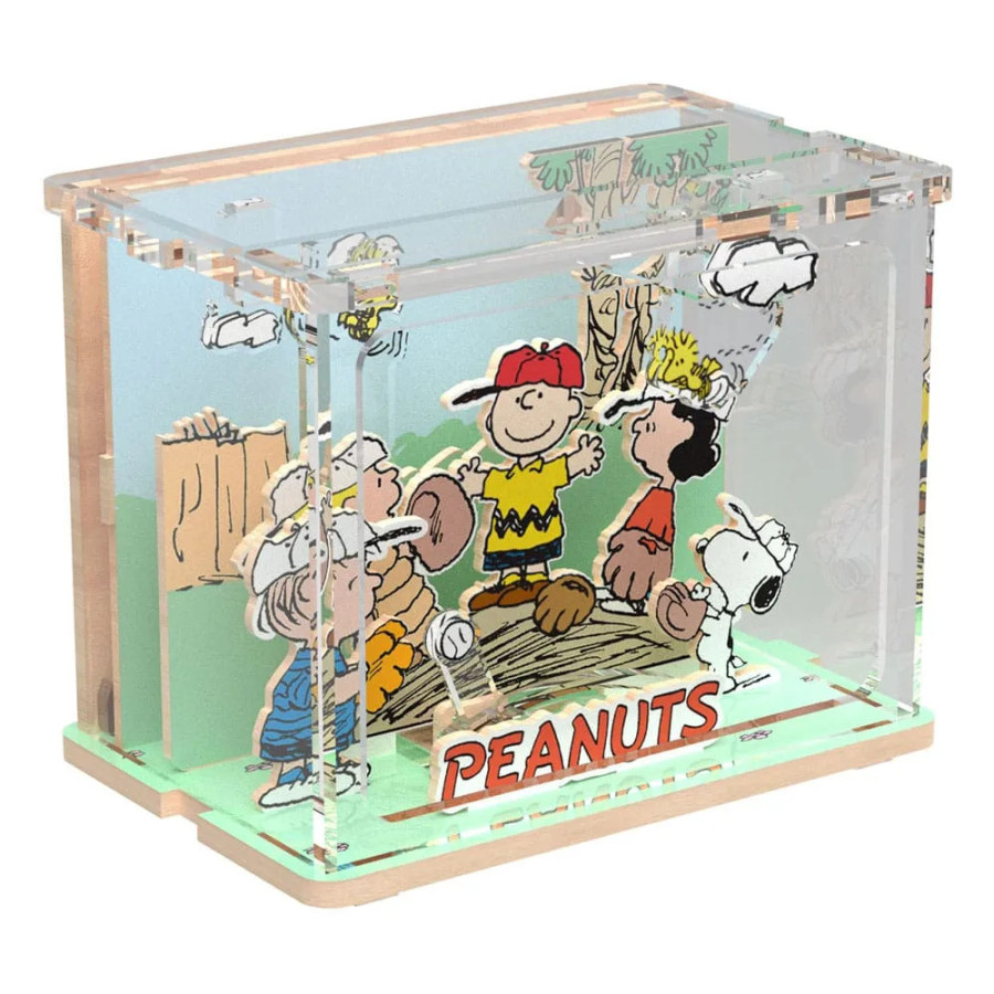Peanuts Puremind Jeu de construction Mini Scene Baseball Time