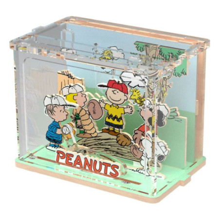 Peanuts Puremind Jeu de construction Mini Scene Baseball Time