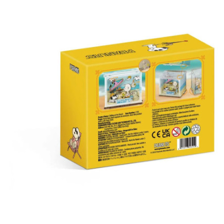Peanuts Puremind Jeu de construction Mini Scene Chilling at the Beach