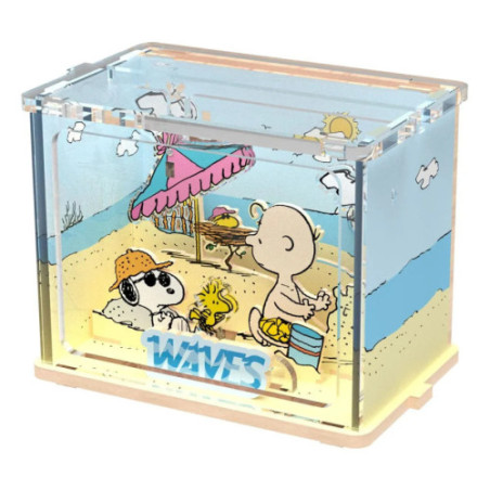 Peanuts Puremind Jeu de construction Mini Scene Chilling at the Beach