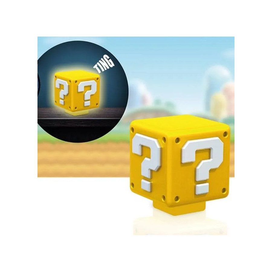 Super Mario veilleuse sonore Question Block 8 cm