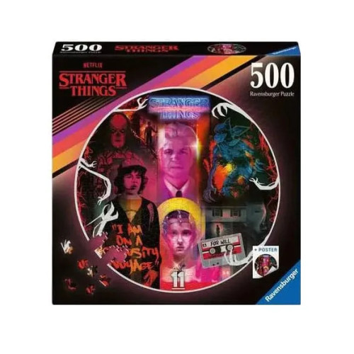 Stranger Things puzzle rond Friends Don't Lie (500 pièces)