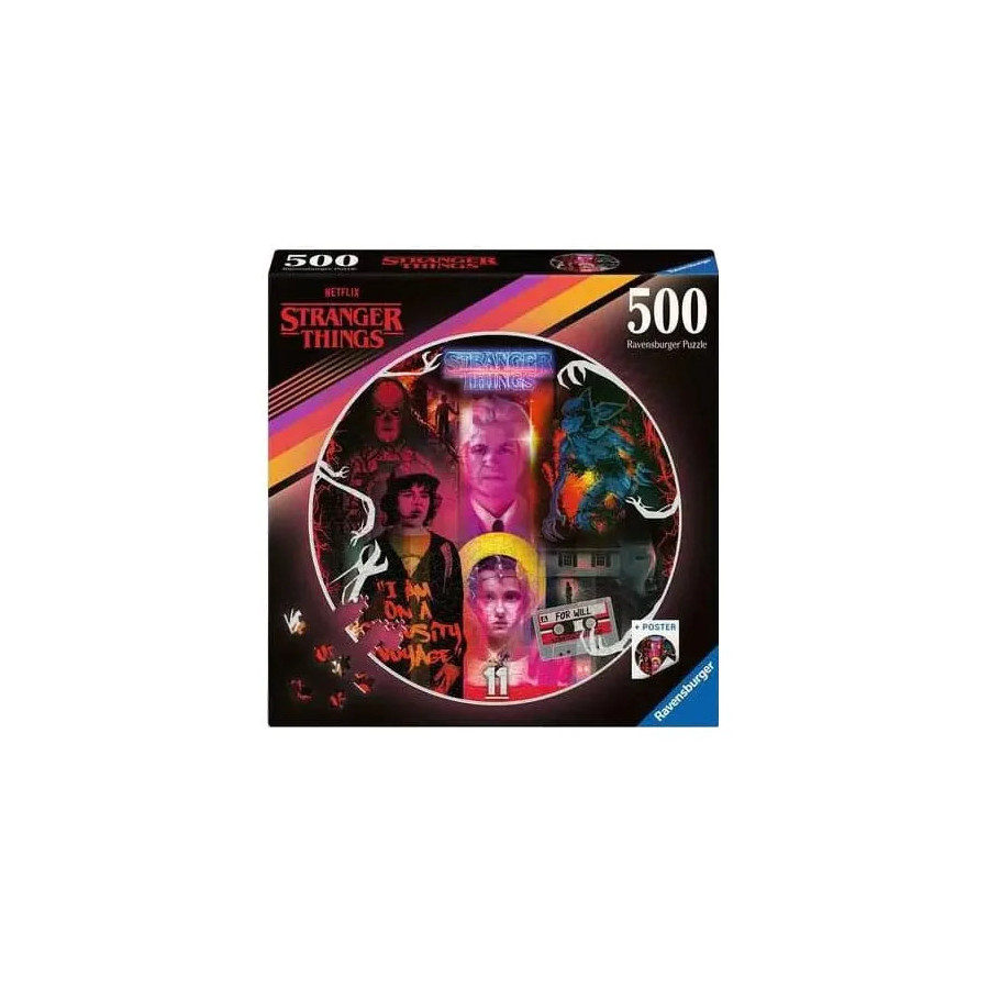 Stranger Things puzzle rond Friends Don't Lie (500 pièces)