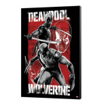 Marvel tableau en bois Deadpool & Wolverine 03 Maximum Effort 35 x 50 cm