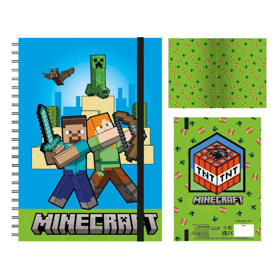Minecraft cahier à spirale A5 Wiro