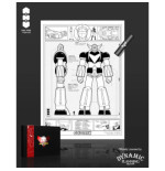 Goldorak UV ArtPrint Robot A3