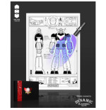 Goldorak UV ArtPrint Robot A3
