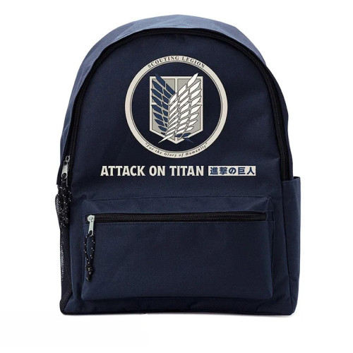 ATTACK ON TITAN - Sac à dos bleu - "Bataillon d'exploration"