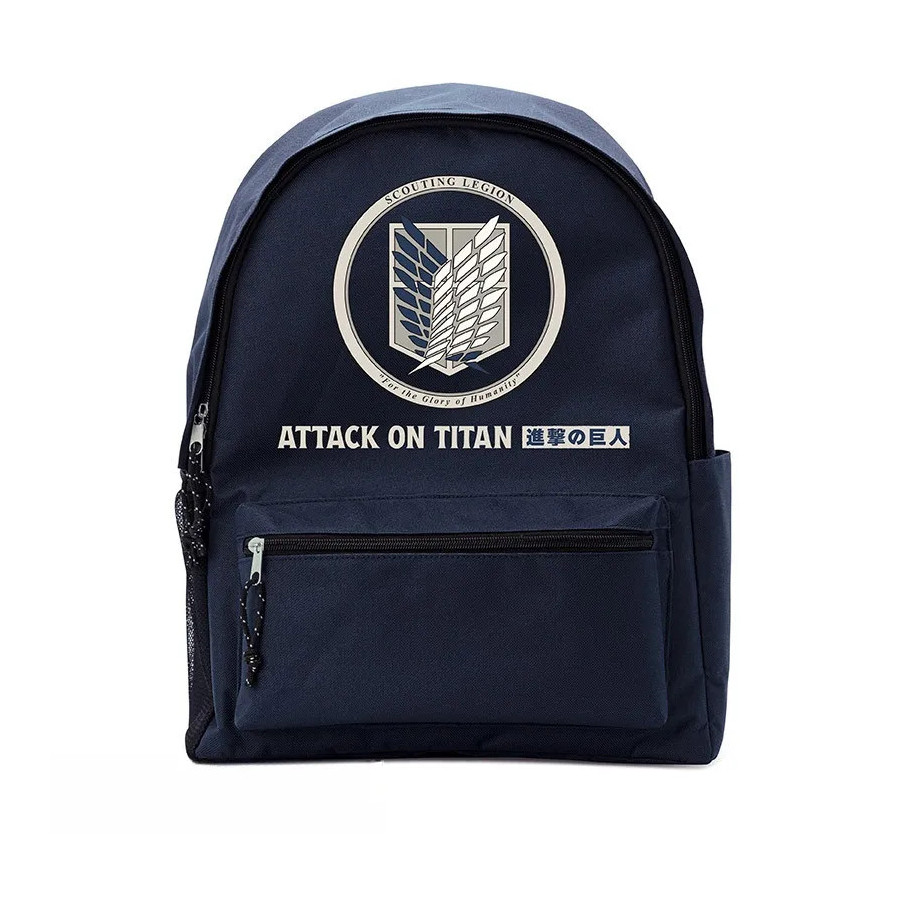 ATTACK ON TITAN - Sac à dos bleu - "Bataillon d'exploration"