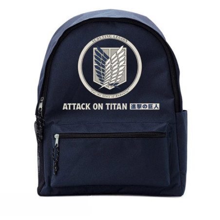 ATTACK ON TITAN - Sac à dos bleu - "Bataillon d'exploration"