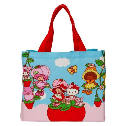Hello Kitty Loungefly Sac Tissu Tote Bag Sanrio X Strawberry Shortcake