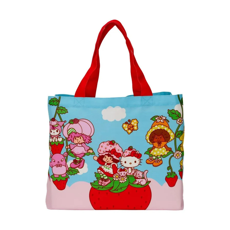 Hello Kitty Loungefly Sac Tissu Tote Bag Sanrio X Strawberry Shortcake