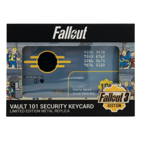 Fallout 3 réplique Vault 101 Security Keycard Limited Edition