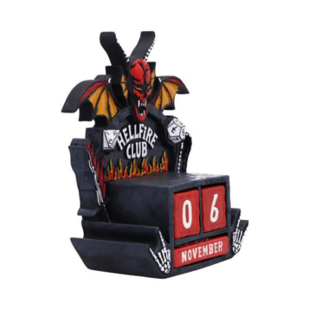 Stranger Things Calendrier perpétuel Hellfire Club 15 cm