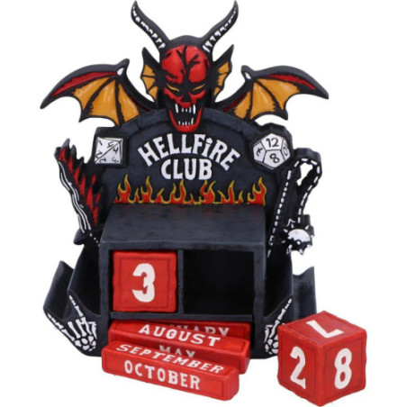 Stranger Things Calendrier perpétuel Hellfire Club 15 cm