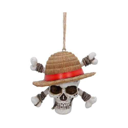 One Piece décoration sapin Luffy Jolly Roger 7 cm