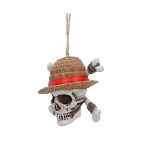 One Piece décoration sapin Luffy Jolly Roger 7 cm