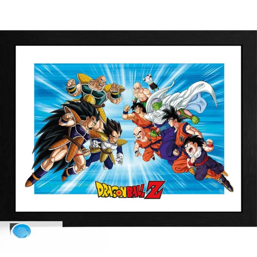 DRAGON BALL - Tirage encadré FSC MIX DBZ/"Scène iconique" (30x40)