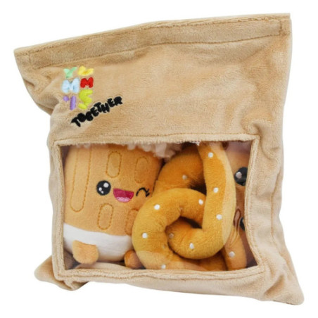 Pack 2 peluches Yummis Together Pretzel & Beer in Take Away Bag 21 cm