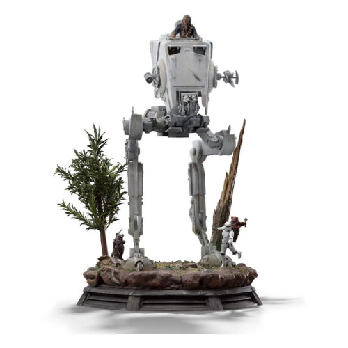Star Wars statuette 1/20 Demi Art Scale AT-ST and Chewbacca 53 cm