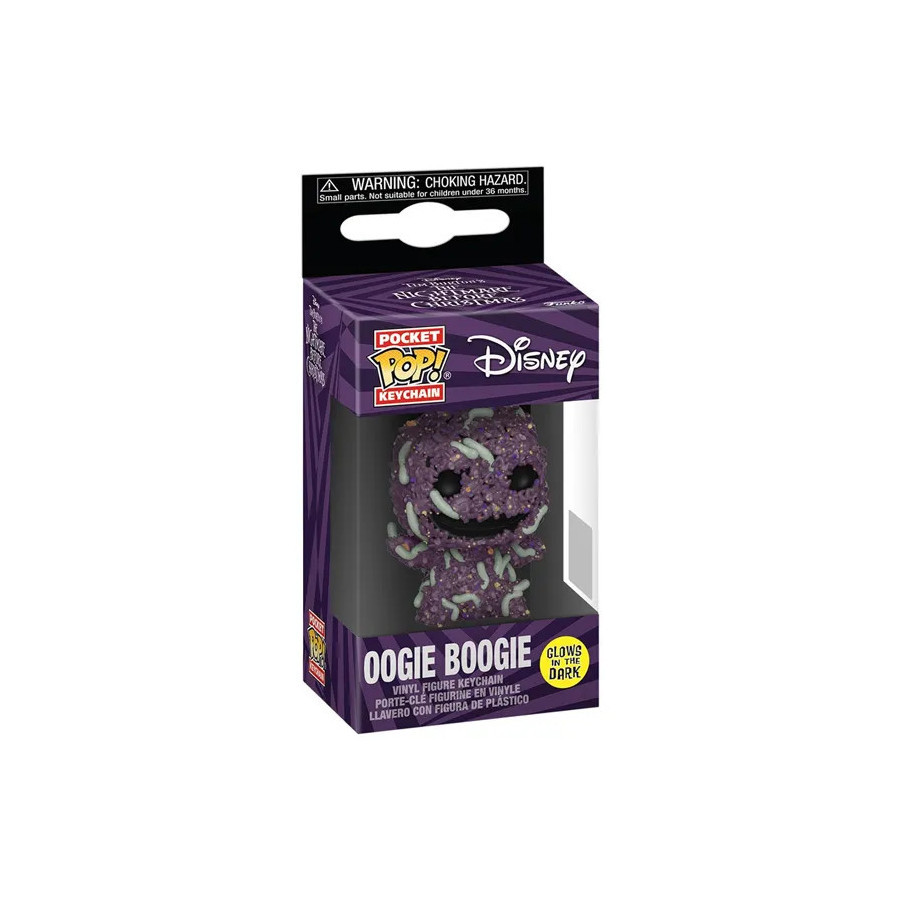 Disney Pop Keychain Nightmare Before Christmas Oogie Bugs Glow