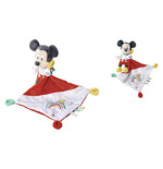 MICKEY - Arc-en-ciel - Peluche 13 cm + Doudou