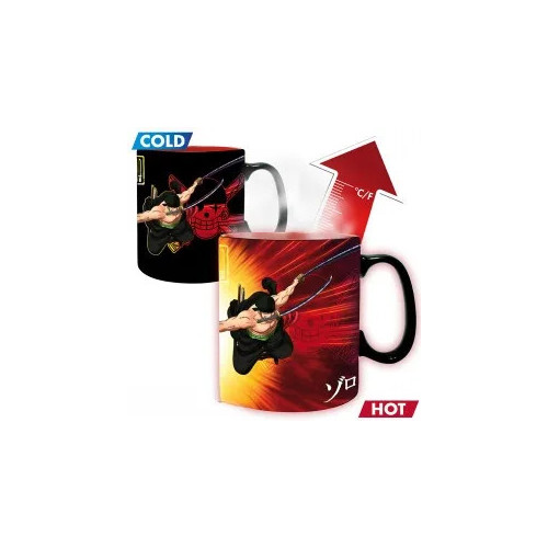 ONE PIECE - Mug Heat Change - 460 ml - Zoro & Sanji - boîte carton