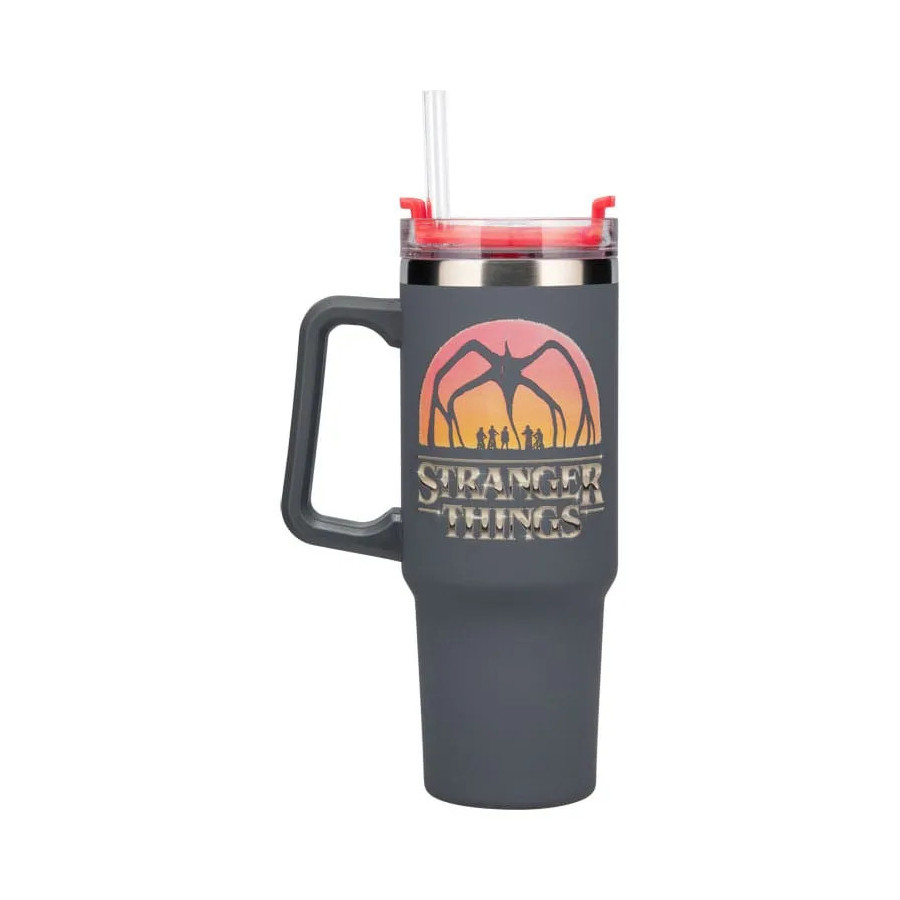 Stranger Things 5 gobelet avec paille coudée 900 ml