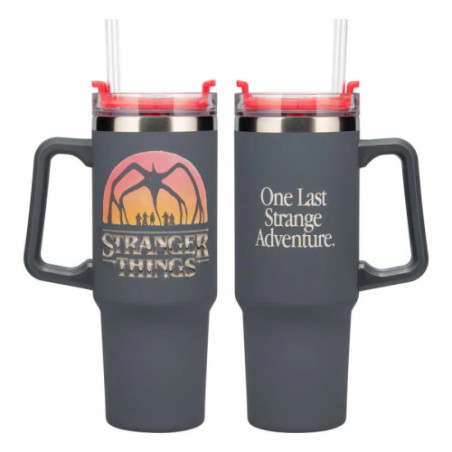 Stranger Things 5 gobelet avec paille coudée 900 ml