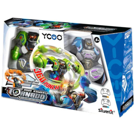 Silverlit Robo Kombat Tornado Robots télécommandés 2er- Set vert/bleu