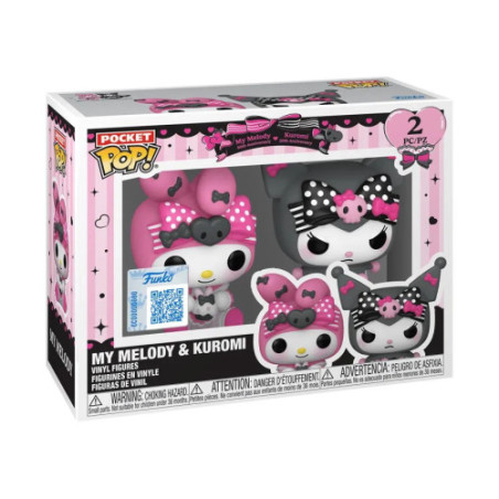 Hello Kitty Pocket Pop 2-Pack Kuromi And My Melody